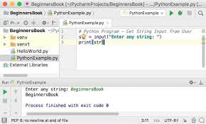 It's mostly used to provide choice of operation to the user and then alter the flow. Getting Input From User In Python