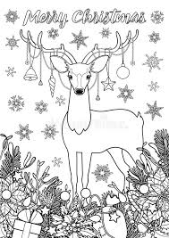 Green card (also known as a permanent resident card) does that. Merry Christmas Greeting Coloring Page With Deer Stock Vector Illustration Of Element Book 129796622