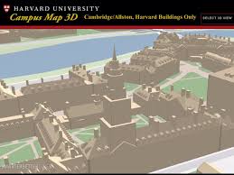Harvard University Interactive 3d Map Campus Map Harvard University Campus University Campus