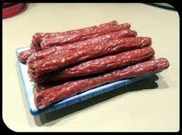 Beef or pork fat variations: Beef Snack Sticks In A Dehydrator 8 Steps With Pictures Instructables