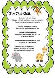 Zoo Chit Chat Original Poem Dear Zoo Activities Poems Dear Zoo