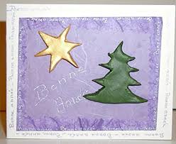 Décoration de noël en pâte à sel. Carte Decoree D Un Sapin Et D Une Etoile En Pate A Sel Noel Tete A Modeler