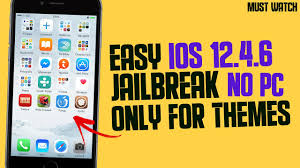 Ios 12 4 6 Semi Jailbreak No Pc Only For Themes Youtube
