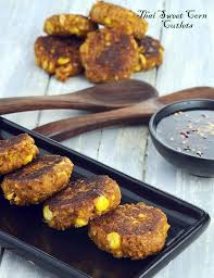 Thai Sweet Corn Cutlets Recipe Thai Sweet Corn Veg Fritters Recipe Cutlets Recipes Recipes Sweet Corn