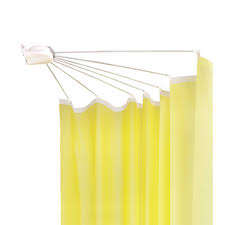 The advantage of these rods is their flexibility; Shower Curtain Rod Non Slip Stainless Steel Sector Foldable Rotatable U Shape Shower Curtain Pole 144 88cm Bathroom Products Buy Online In Angola At Angola Desertcart Com Productid 61533460