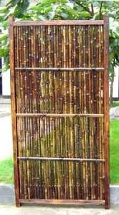 Black Bamboo Fence Panel Bamboo Fence Fence Design Backyard Fences