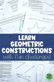 This Geometry Lesson Makes Constructions Fun Introduce Students To Basic Constructions With Geometry Activities High School Teaching Geometry Geometry Lessons
