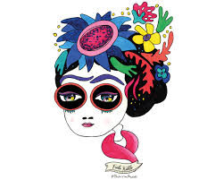 Patricia Fornos — Print "Frida flores"