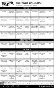 insanity workout tracker insanity workout insanity workout schedule workout calendar