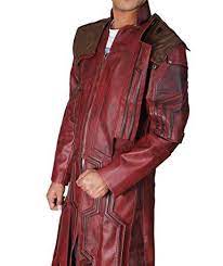 Guardians Of The Galaxy Vol 2 Star Lord Coat L Leather Guardians Galaxy Coat Amazon Co Uk Clothing Roupas Roupas De Anime Roblox