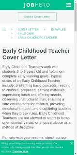 Nearly everyone who applies for a job needs a resume. Cover Letter Early Childhood Education 20 Guides Examples