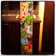 growth chart for my nieces jungle theme room some day baby