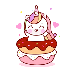 Cute Unicorn Donut Sweet Cupcake Cartoon Kawaii Food Muffin Download Free Vectors Clipart Graphics Vector Art