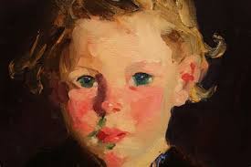 The first two images are from the glass negatives which I was able to  identify by the third image. The third image is of the very well known  George Luks, a photographic