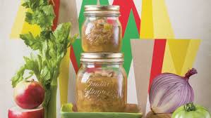Recette De Ketchup Vert De Grand Maman Zeste Recipe Ketchup Sauce Pot Mason Jars
