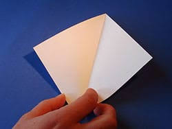 Origami modular mandala step 1: Einen Weissen Schwan Falten Basteln Gestalten