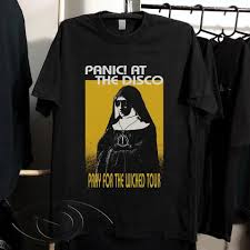 panic at the disco pray f or the wicked black t shirt tour