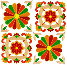 Try to embroider the free samples with your embroidery machines. Free Machine Embroidery Designs Beautiful Square Block