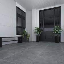 I used this tile on my bathroom remodel as a shower floor. Contemporary Black Porcelain Anti Slip Exterior Outdoor Floor Tile From Direct Tile Warehouse Belgio Exterior Tiles Outdoor Flooring Outdoor Tiles