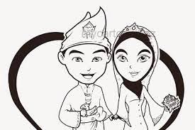 Gambar bunga animasi hitam putih2. 99 Gambar Pernikahan Kartun Hitam Putih Gratis Cikimm Com