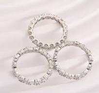 S925 Desirable Marquise & Round Cut 3PC Wedding Band Set In Sterling Silver