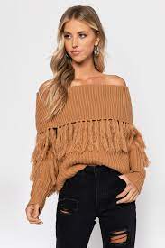 Off the shoulder sweater dress (15). Off The Shoulder Tops Off Shoulder Shirts Sweaters Blouses Tobi