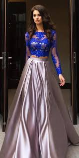 Royal Blue Long Sleeve Dress Outfit Ideas For Ladies Kadininmodasi Org In 2020 Top Prom Dresses Prom Dresses Long Lace Prom Dresses With Sleeves