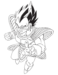 Imagine them battle, throw a few spirit bombs and have fun coloring dragon ball! Dragon Ball Z Vegeta Coloring Pages Coloring Home