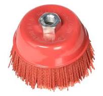 Amazon.com: Al's Liner Abrasive 180 Grit Nylon Bristle Cup Brush - 4 Inch -  Safe for Use on Metal, Wood, Aluminum and Plastic Surfaces (TOOR4) : ...