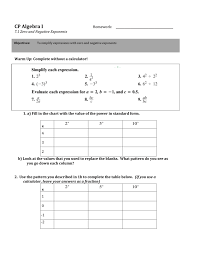 7 1 zero and negative exponents