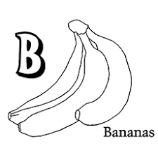 B coloring page inspiring letter b coloring sheets page banana me the 10. Banana Coloring Pages For Kids Free Printables