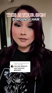 Replying to @one nee taaaa is her name here you go babes 💕🥰 #burgundyhair  #haircolorchange #hairtransformation