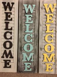 Welcome Shutters Repurposed Shutter Decor Diy Shutters