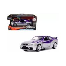 32587 Jada. Fast & Furious: 1995 Nissan Skyline GT-R(BCNR33)(SILVE   Purple)132