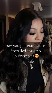 Would you get extensions to achieve this full look😍😍 if your located in  fresno ca dm in instagram asap! #fresnoextensions #fresnohairstylist  #559extensions #559hair #fyp #fyphair