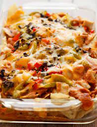 Dive Into This Mexican Chicken Casserole Loaded With Cheese Tomatillos And Tortilla Chips This Tasty Recipe I Mexican Food Recipes Recipes Main Dish Recipes