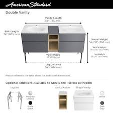 Some are floor standing whereas many are fixed to the wall to increase the floor area. Studio S 24 In Double Drawer Bathroom Vanity American Standard