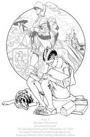From coloring pages for kids to coloring pages for adults, all are available at mojocoloring.com. Norman Rockwell Coloring Pages Stamping