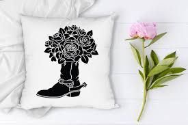 Arrange the flowers or plants in the boots and then fill in all around them with enough potting mix to cover the. Cowboy Boots With Flowers Svg Cowboy Boots Svg Cowgirl Boots Svg By Doodle Cloud Studio Thehungryjpeg Com