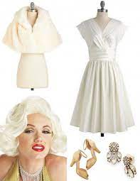 Diy Plus Size Halloween Costume Marilyn Monroe Curves And Chaos Hollywood Theme Party Outfit Marilyn Monroe Costume Marilyn Monroe Costume Diy
