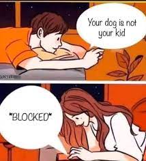 Your Dog Ig Not Your Kid Blocked