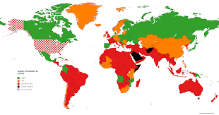 Legality of zoophilia by country : rMaps