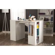 South Shore Crea Counter Height Craft Hobby Sewing Machine Table With Storage Overstock Com Sho Craft Tables With Storage Craft Table Craft Room Organization
