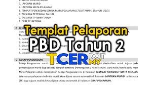 Check spelling or type a new query. Templat Pelaporan Pbd Tahun 2 Tcer My