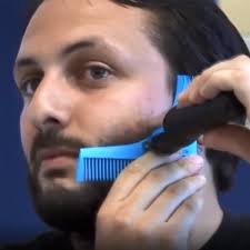 5pcs Beard -Shaped Memlate Comb Bấm hình chữ hoa Cực Phân phối ngẫu nhiên,  Phong cách: L Hình dạng L
