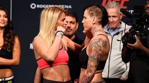 Though the american has never been a ufc champion, she is one of the company's more famous faces because of her appearance on dancing with the stars, chopped, and her popular instagram account. Paige Vanzant Vs Bec Rawlings Weigh In Ufc On Fox Youtube