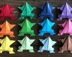 Making the origami frog jump. Origami Frog Etsy