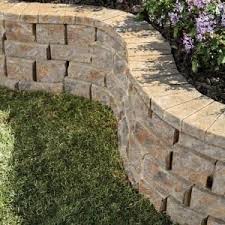 Pavestone Rockwall 2 In X 4 25 In X 9 In Yukon Concrete Wall Cap 79950 The Home Depot Backyard Retaining Walls Landscaping Retaining Walls Brick Wall Gardens