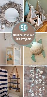 Also you can make beautiful wreaths in nautical style or candles decorated with beach décor and rope. 50 Nautical Inspired Diy Projects 2019