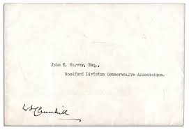 Place your letter into an envelope and seal it; Lot Detail Winston Churchill Signed 10 Downing Street Envelope From His Final Days As Prime Minister Which Housed His Resignation Letter